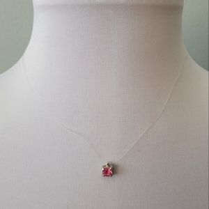 '90s floating crystal necklace